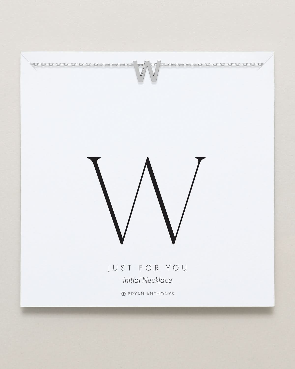 Just For You Initial Necklace — W by Bryan Anthonys at Shirley Shoppe