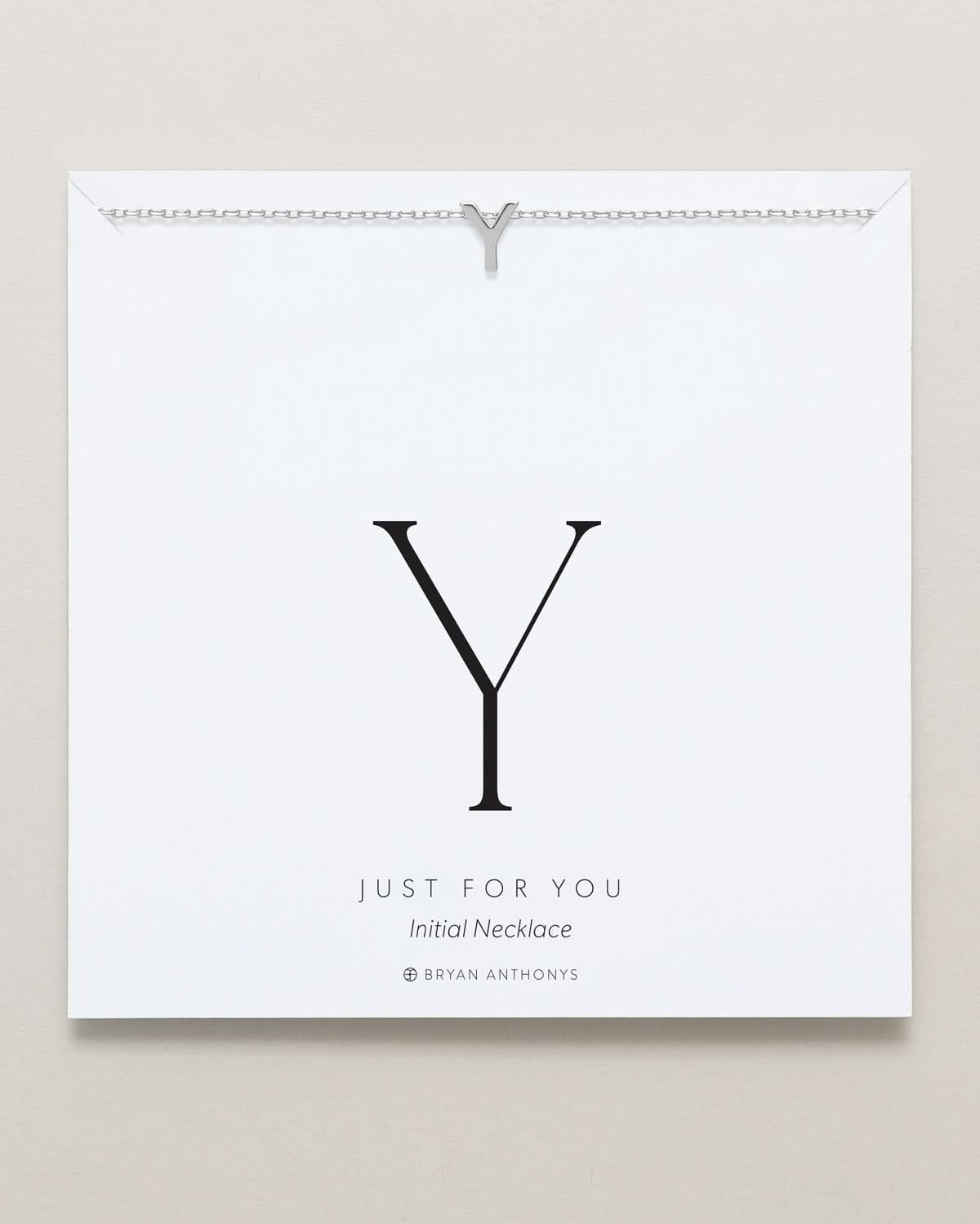 Just For You Initial Necklace — Y by Bryan Anthonys at Shirley Shoppe