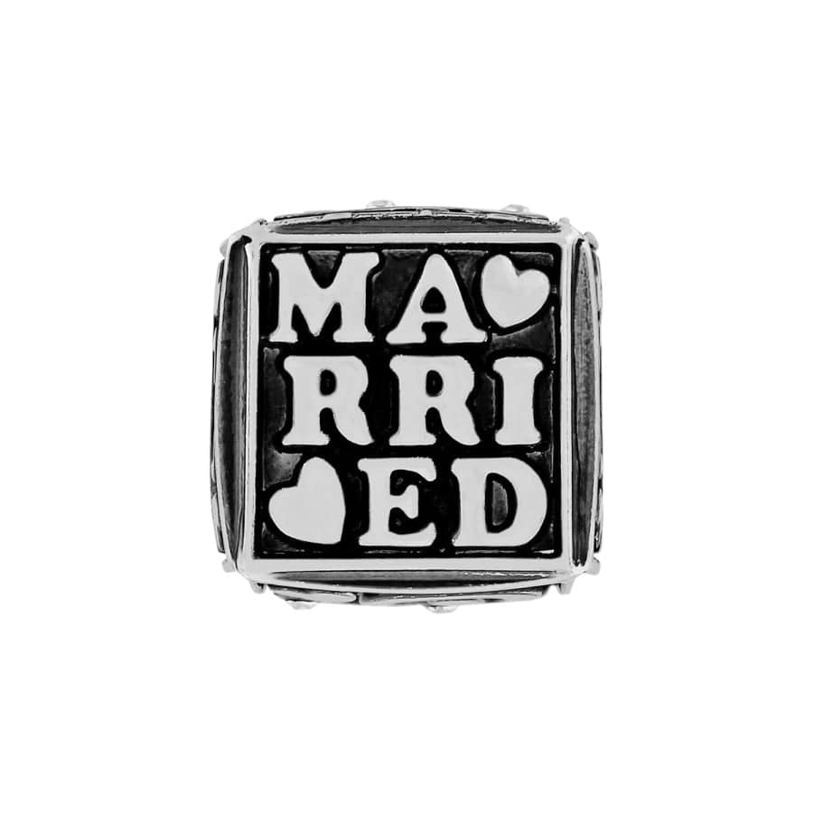 Just Married Cube Bead