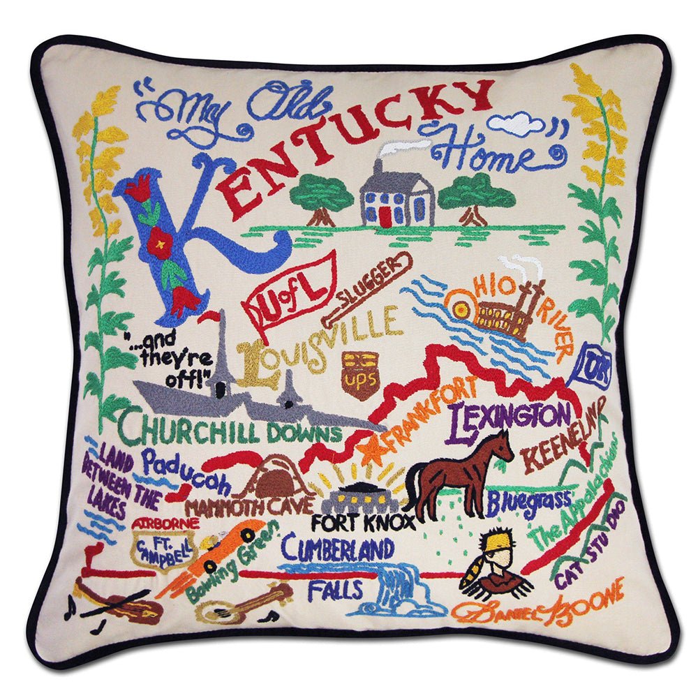 Kentucky Hand - Embroidered Pillow by Quirks! at Shirley Shoppe