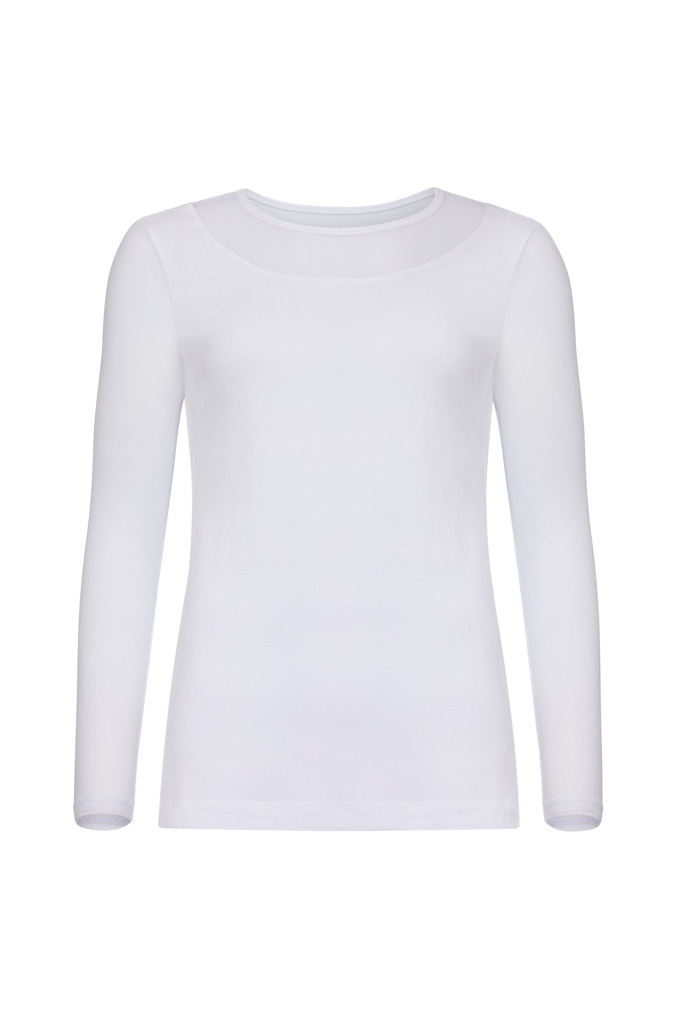 Kim Mesh-Sleeve Top in Pima Modal by Anatomie at Shirley Shoppe