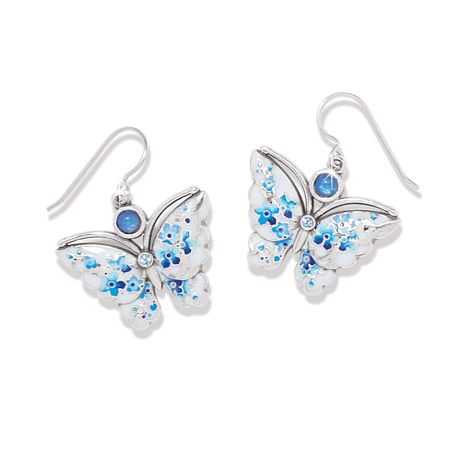 Kyoto In Bloom Indigo Butterfly Earrings
