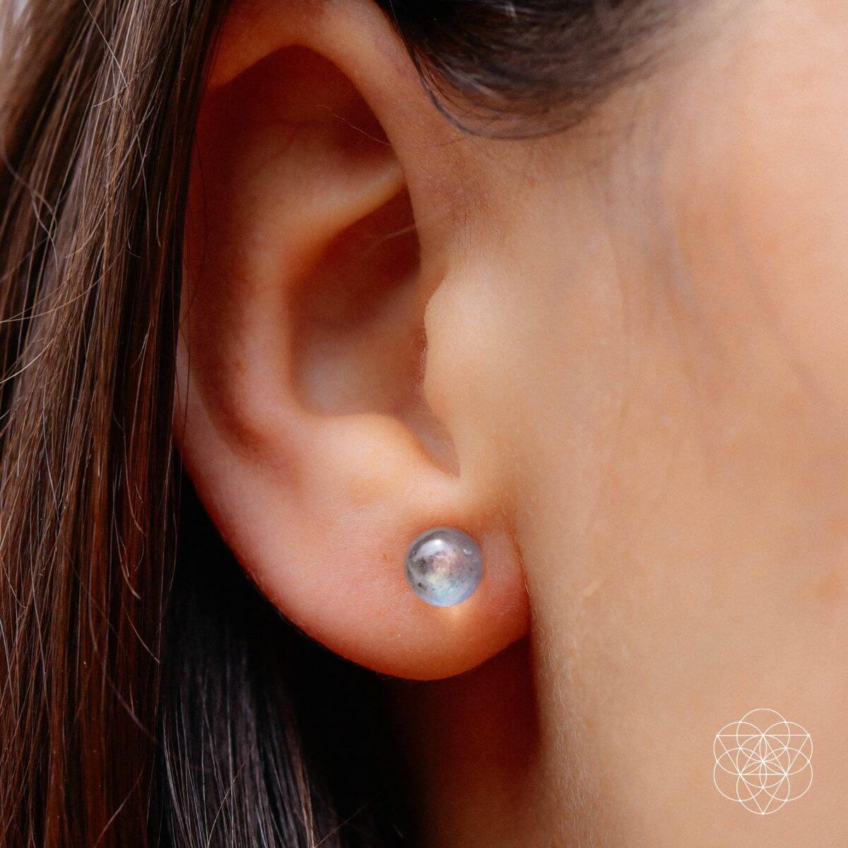 Labradorite Stabilization Earrings by Conscious Items at Shirley Shoppe