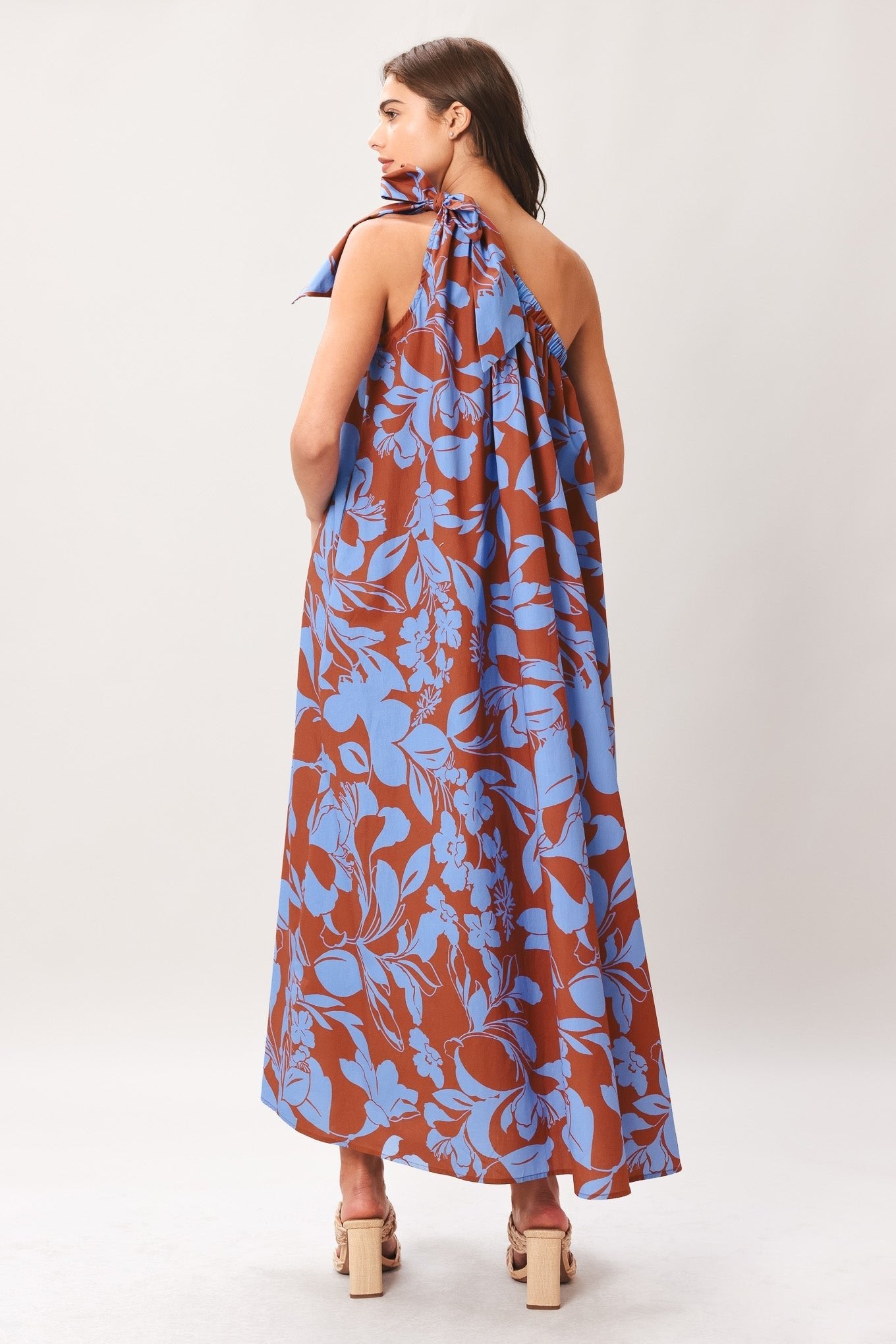LAGOON FLOW WOVEN MIDI DRESS by Flying Tomato at Shirley Shoppe