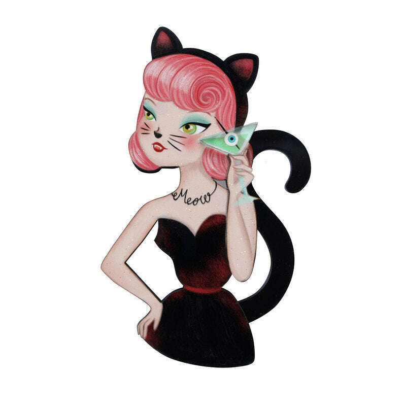 Cat Woman Brooch by Laliblue