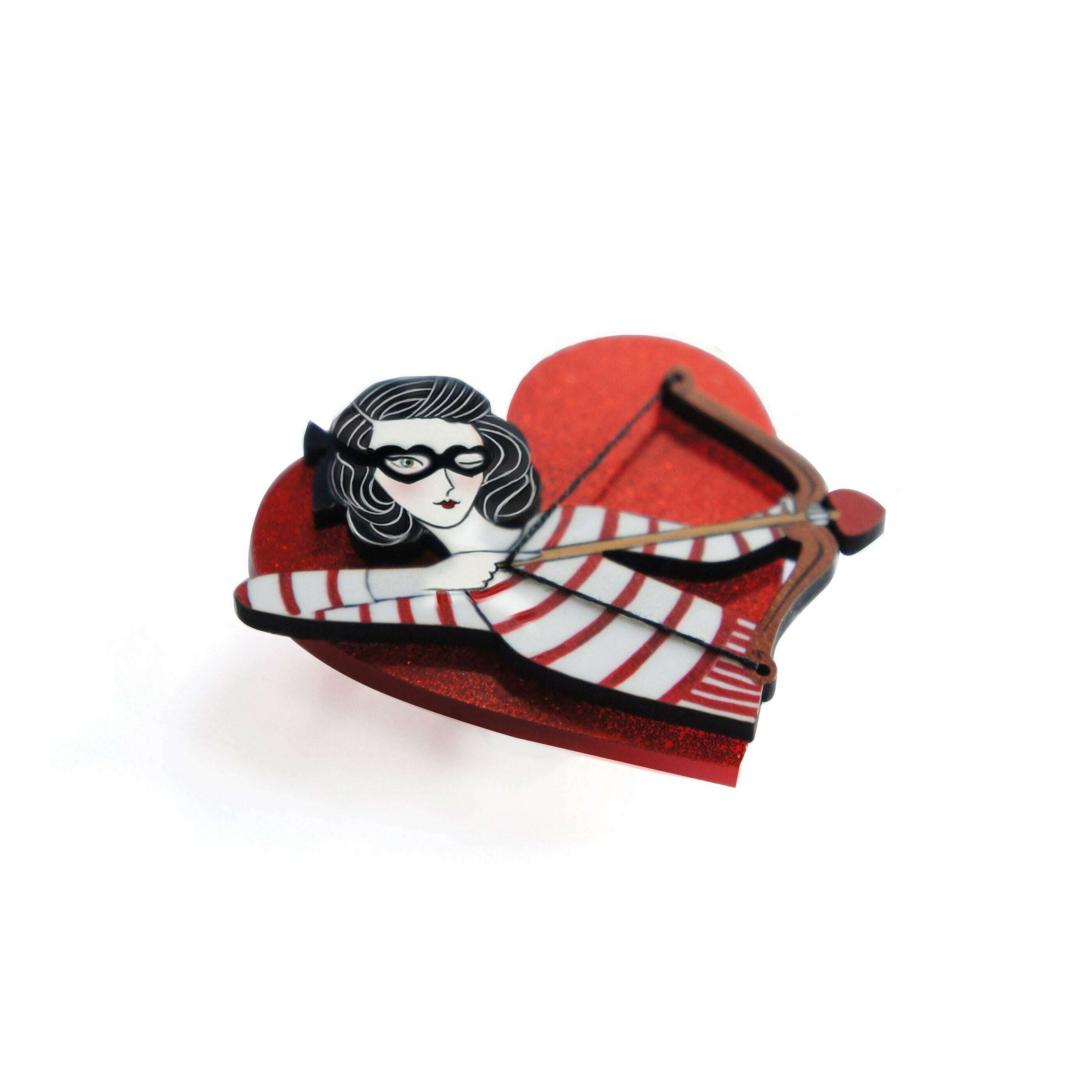 Cupid Girl Brooch by Laliblue