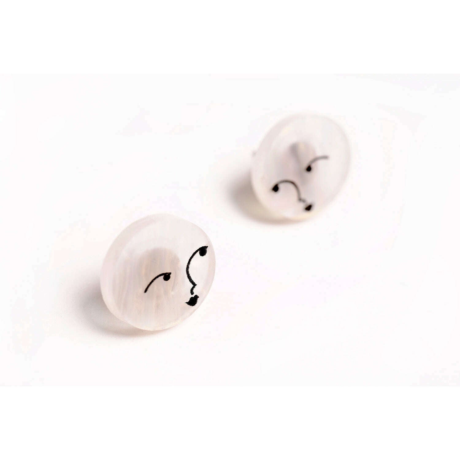 Hand and Moon Earrings by Laliblue