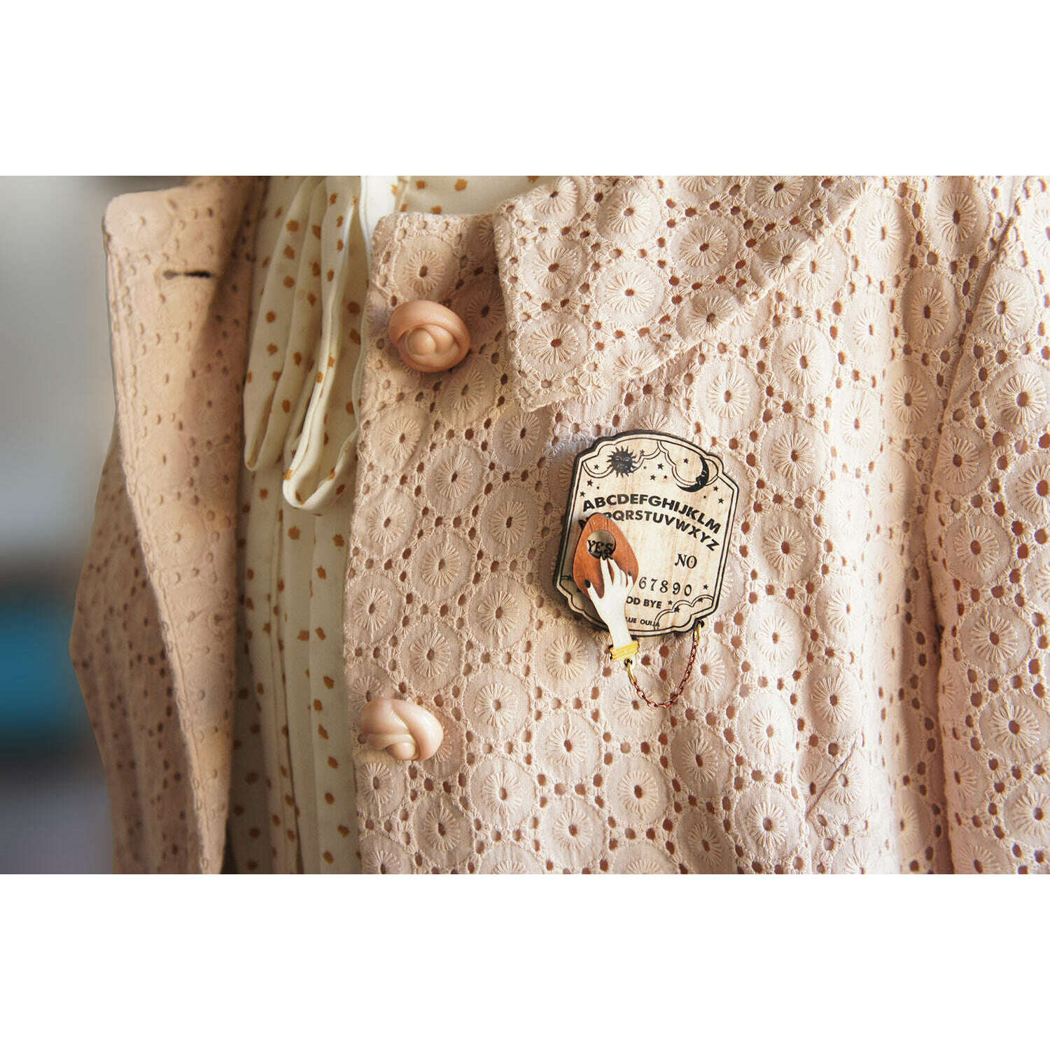Ouija Board Brooch by Laliblue
