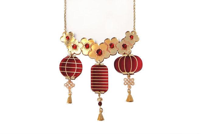 Lantern Party Necklace by Laliblue by Quirks! at Shirley Shoppe