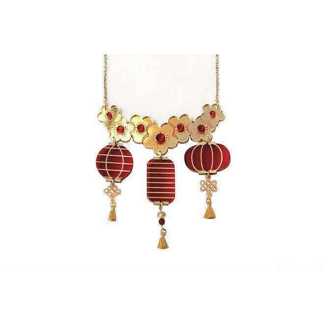 Lantern Party Necklace by Laliblue