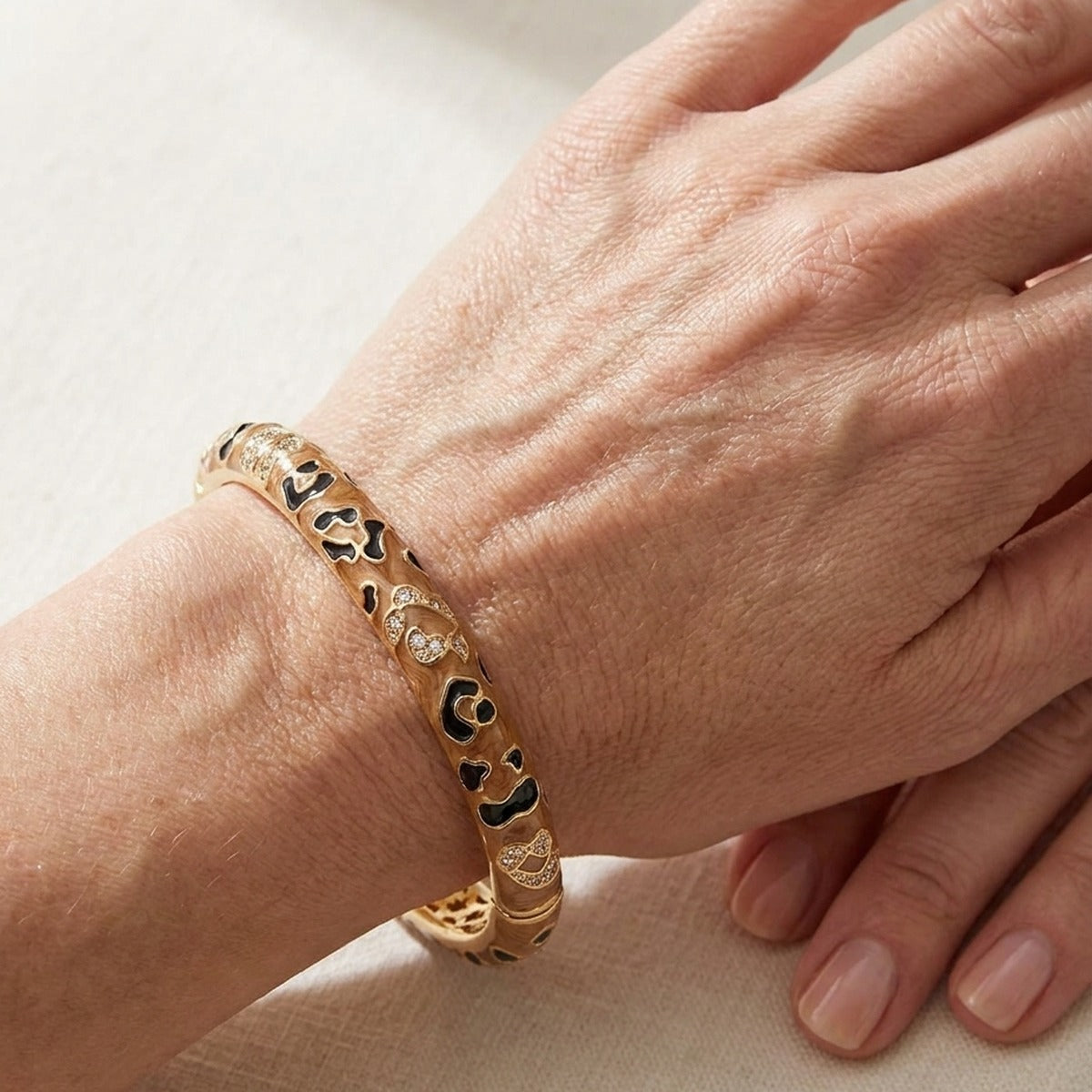 Animal Paradise Bracelet — Leopard Hinge Bangle