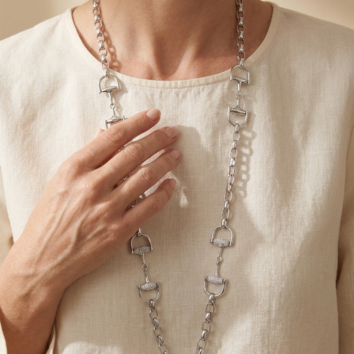 Equestrian Stirrup Necklace
