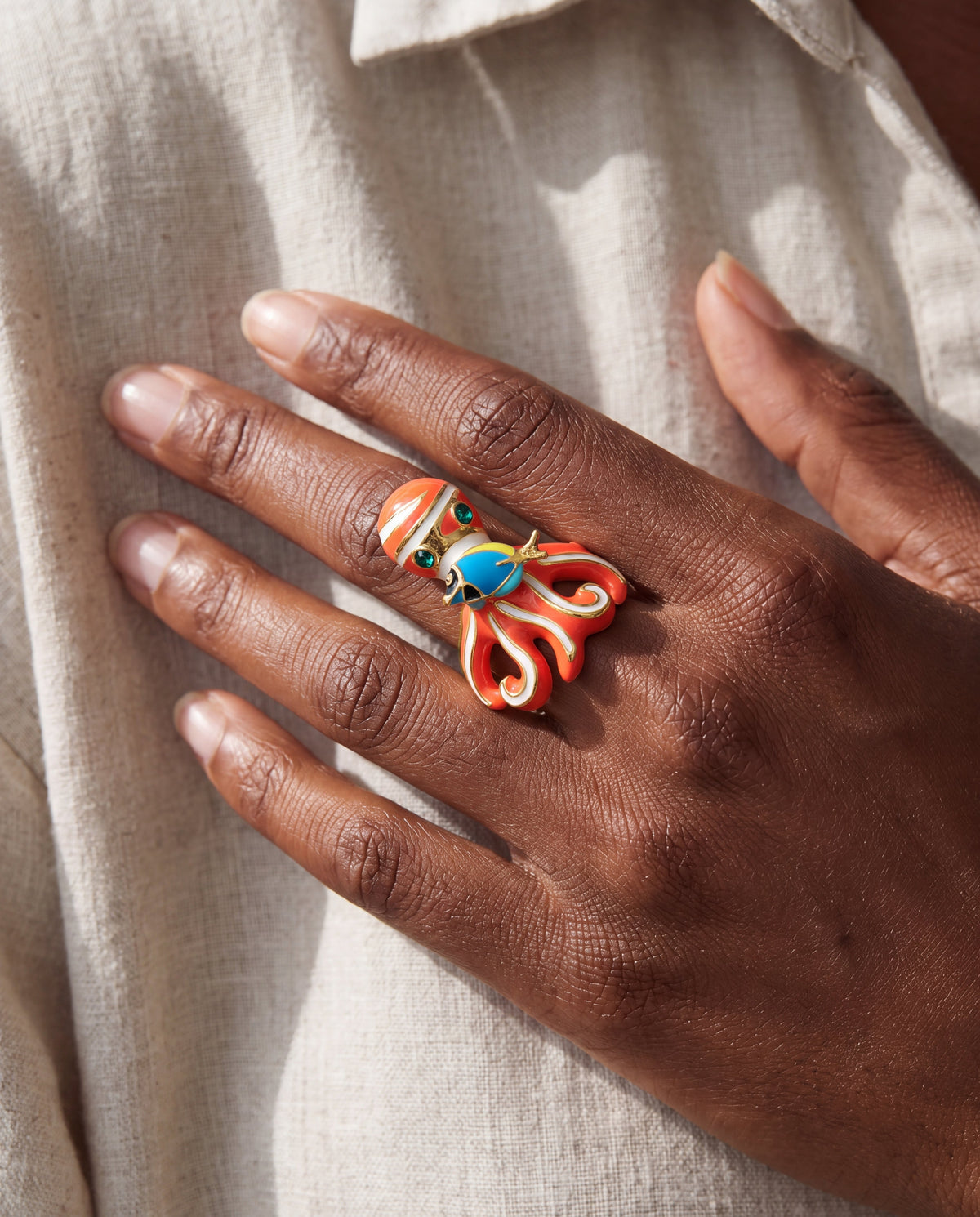 Eau Octopus Ring