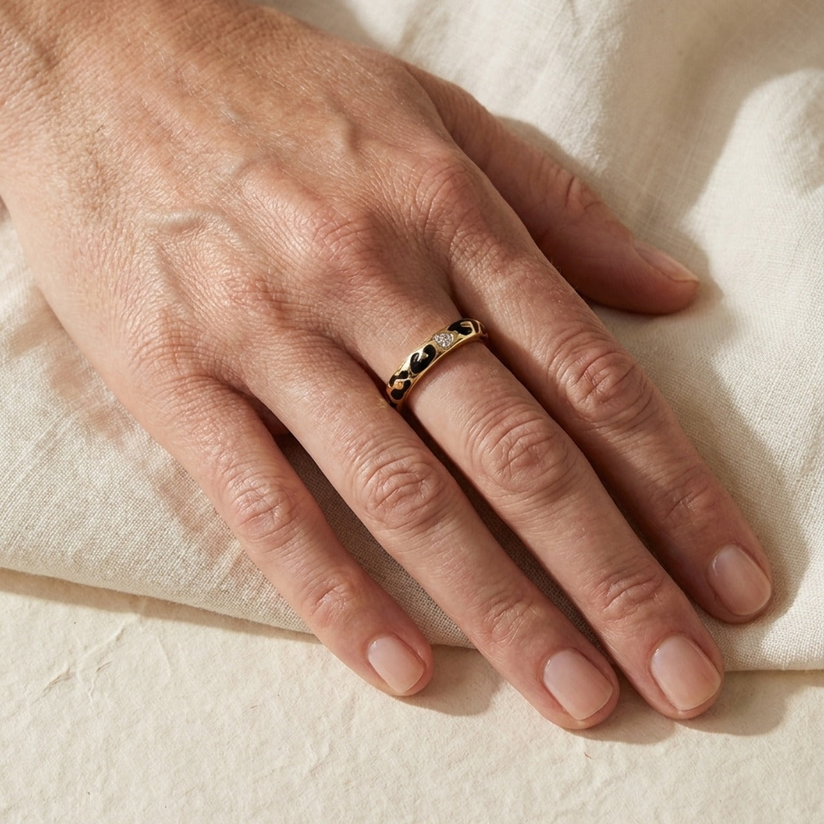 Sweet Leopard Stackable Ring