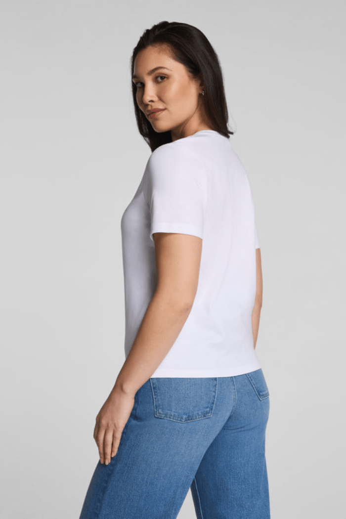 Lightweight Cotton Crewneck Tee by Spanx at Shirley Shoppe