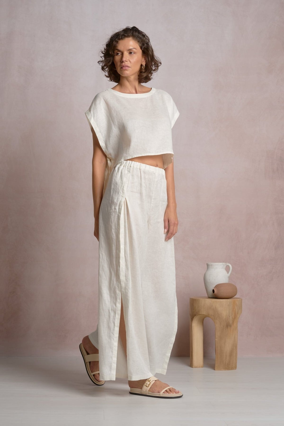 Lilian Top White by Shop Elan at Shirley Shoppe