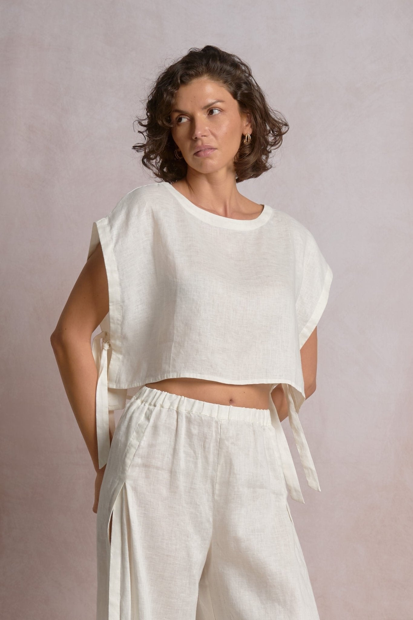 Lilian Top White by Shop Elan at Shirley Shoppe