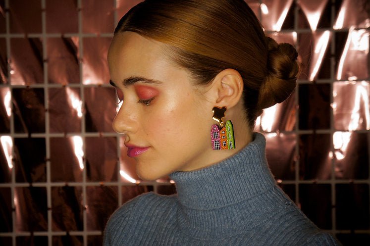 Little House Earrings by Laliblue by Quirks! at Shirley Shoppe
