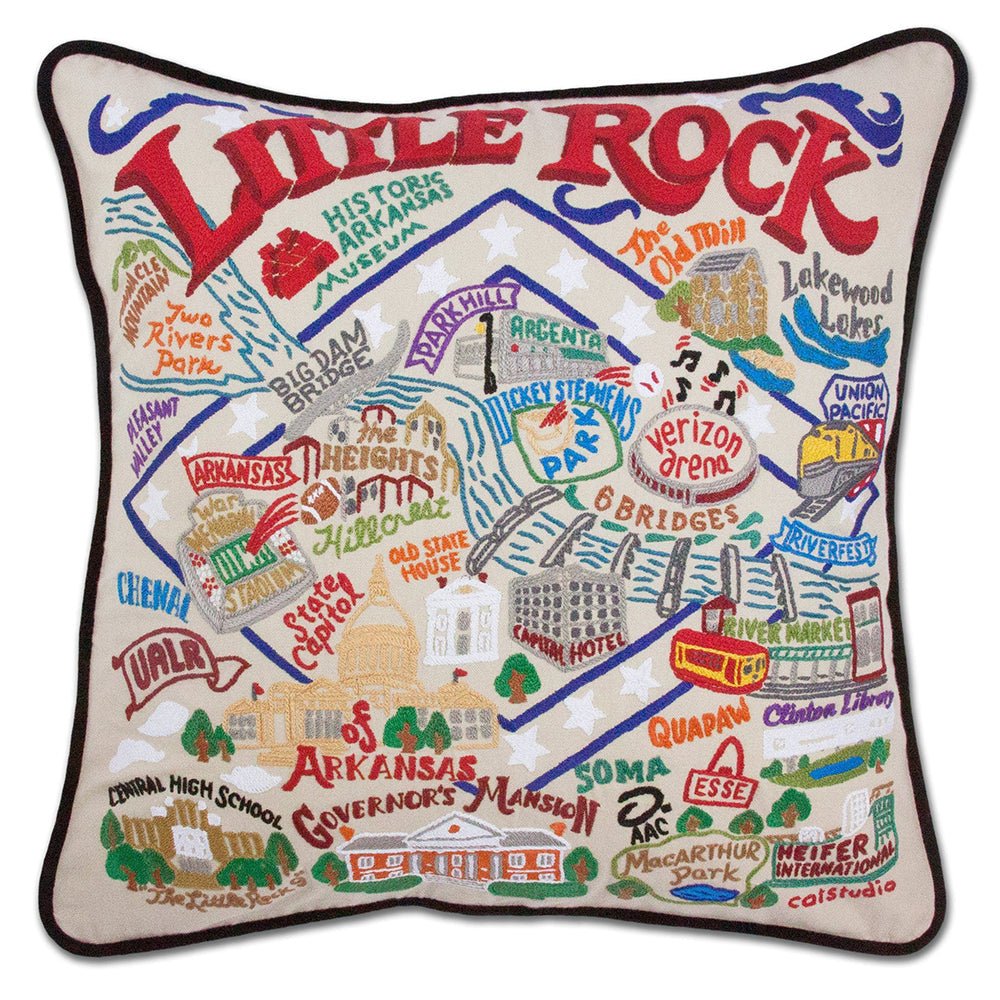 Little Rock Hand - Embroidered Pillow by Quirks! at Shirley Shoppe