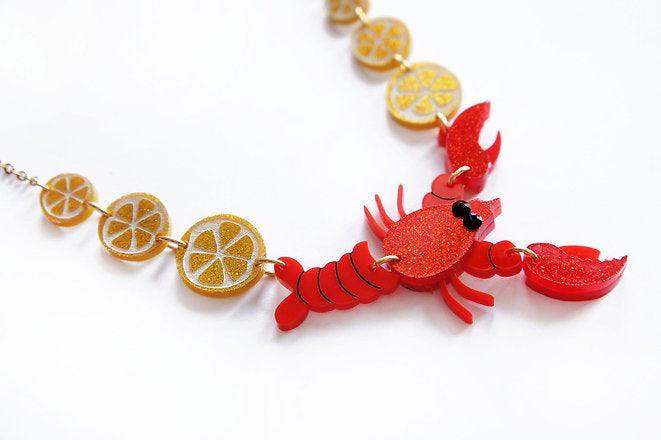 Lobster Necklace by Laliblue by Quirks! at Shirley Shoppe