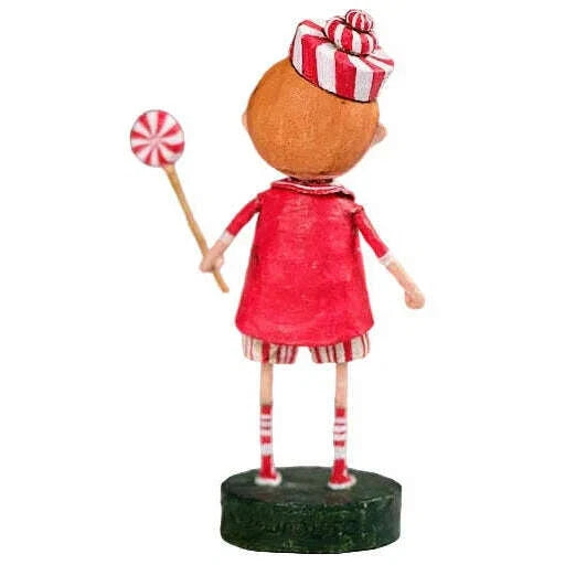Peppermint Pete Christmas Figurine by Lori Mitchell - SHIPS AUGUST