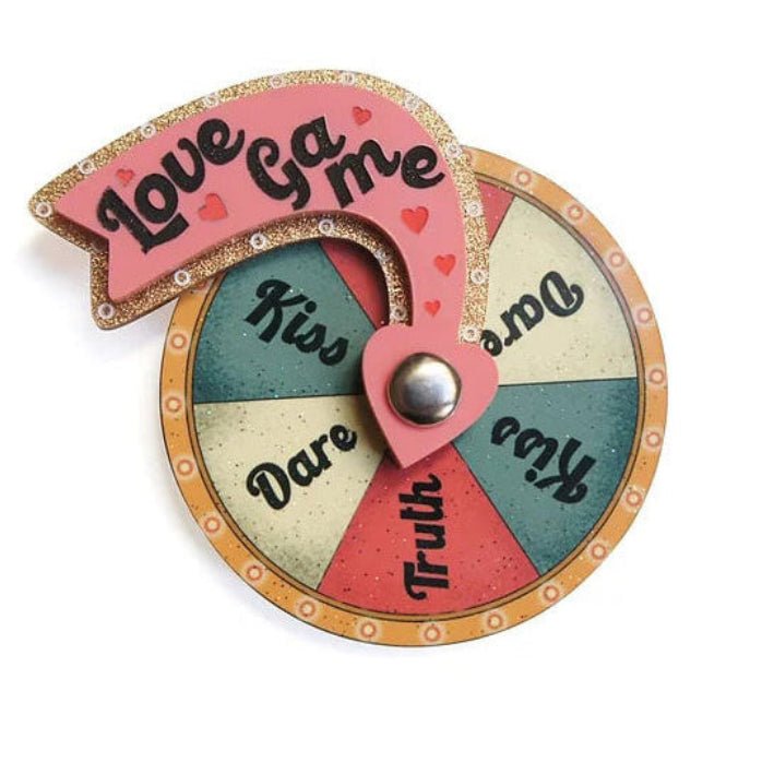 Love Game Brooch by Laliblue by Quirks! at Shirley Shoppe