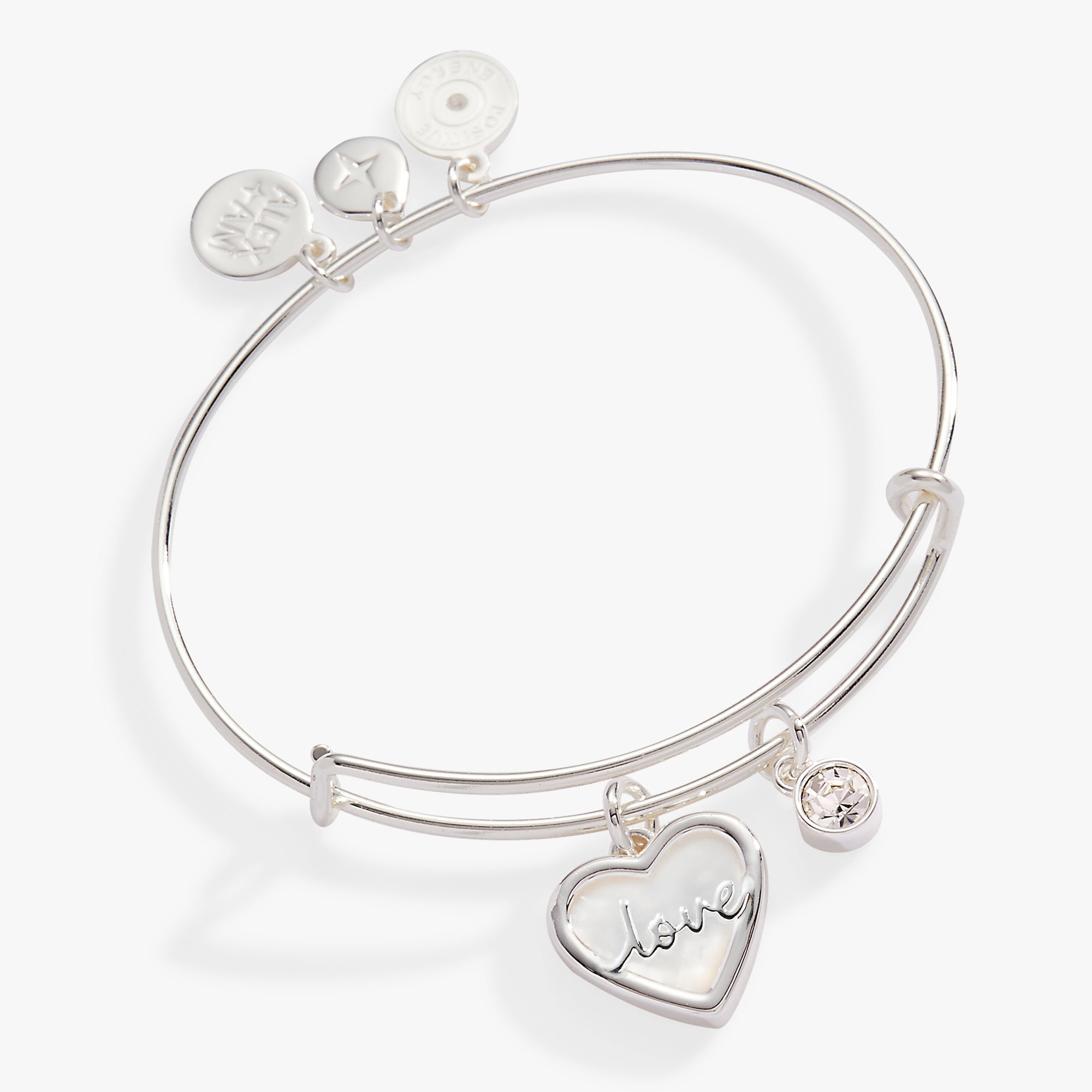 Love Mother of Pearl Bangle by ALEX AND ANI at Shirley Shoppe