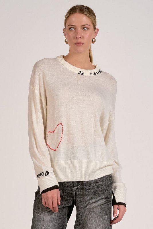 Love Sweater by Shop Elan at Shirley Shoppe