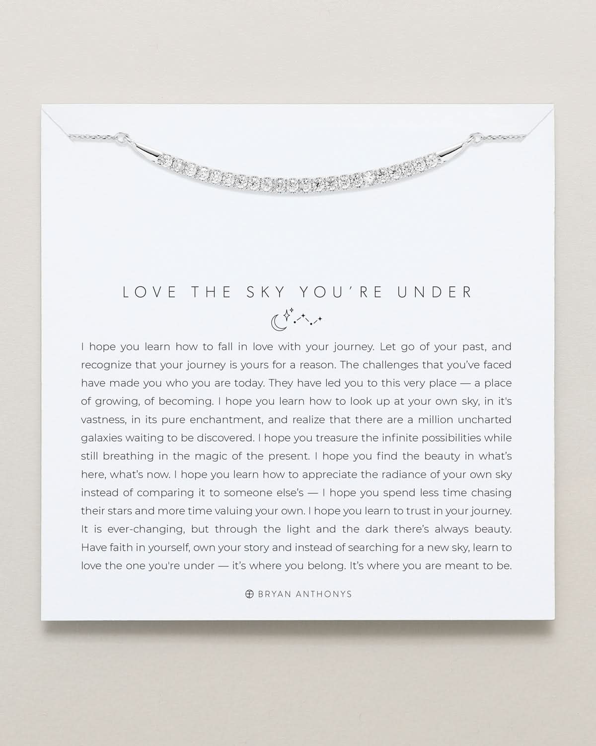 Love The Sky You're Under Pave Necklace by Bryan Anthonys at Shirley Shoppe