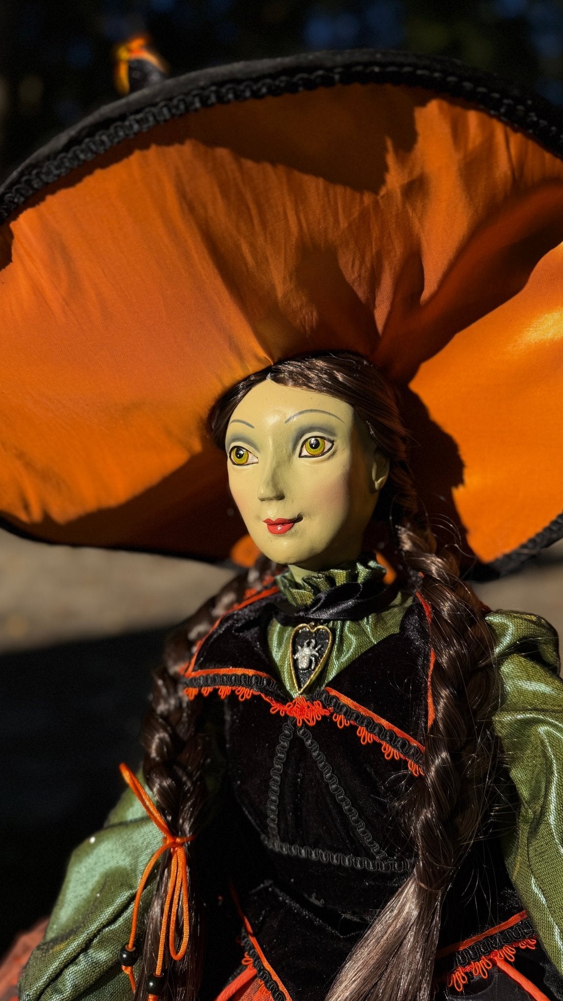 Lucinda Jinx Witch Doll 42" by Katherine's Collection by Quirks! at Shirley Shoppe