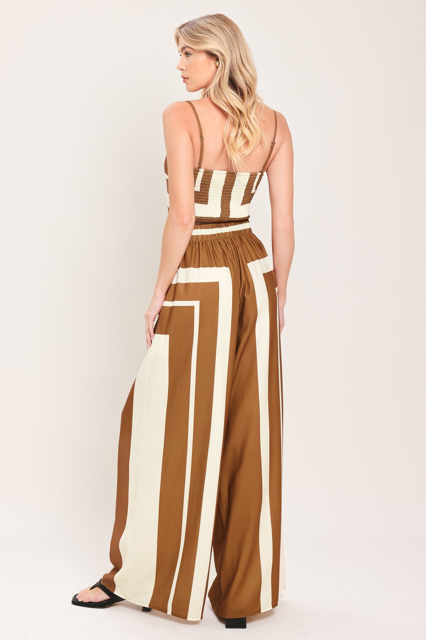 LUXE COAST WOVEN TOP AND PANT SET by Flying Tomato at Shirley Shoppe