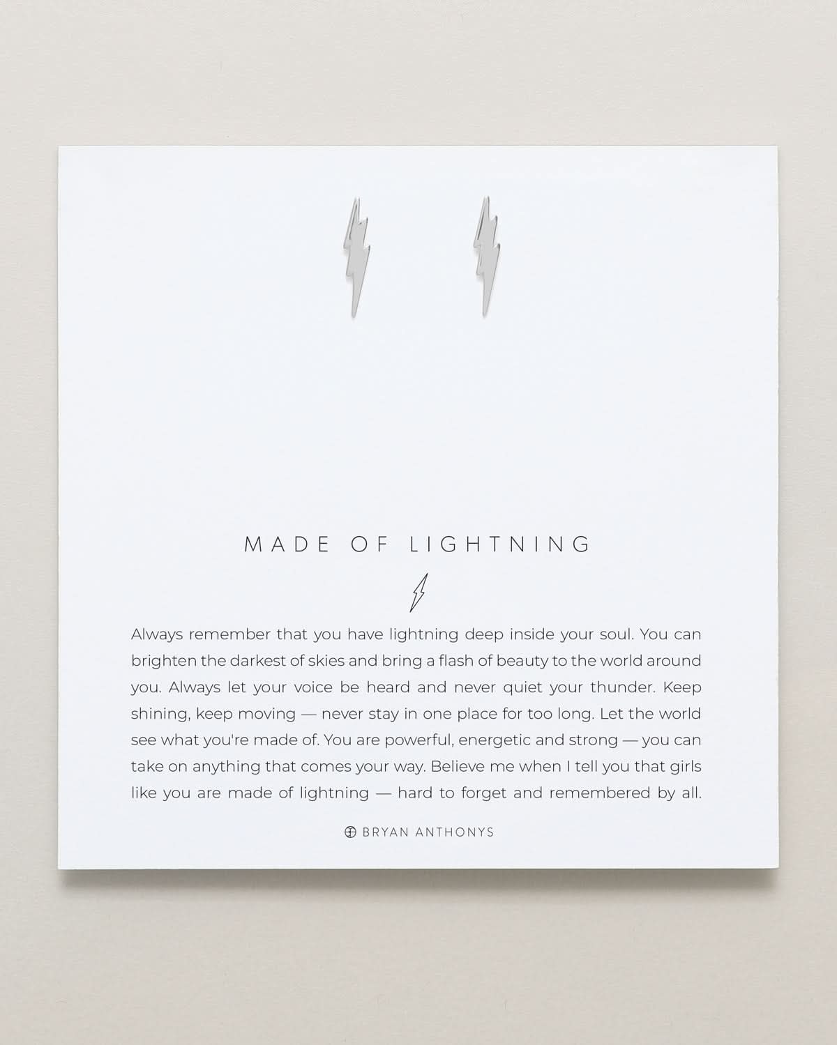 Made Of Lightning Earrings by Bryan Anthonys at Shirley Shoppe