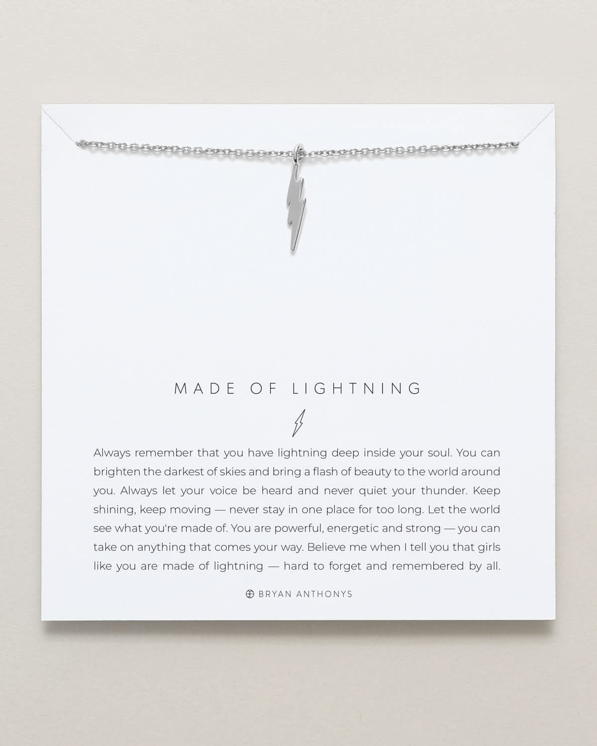 Made of Lightning Necklace by Bryan Anthonys at Shirley Shoppe