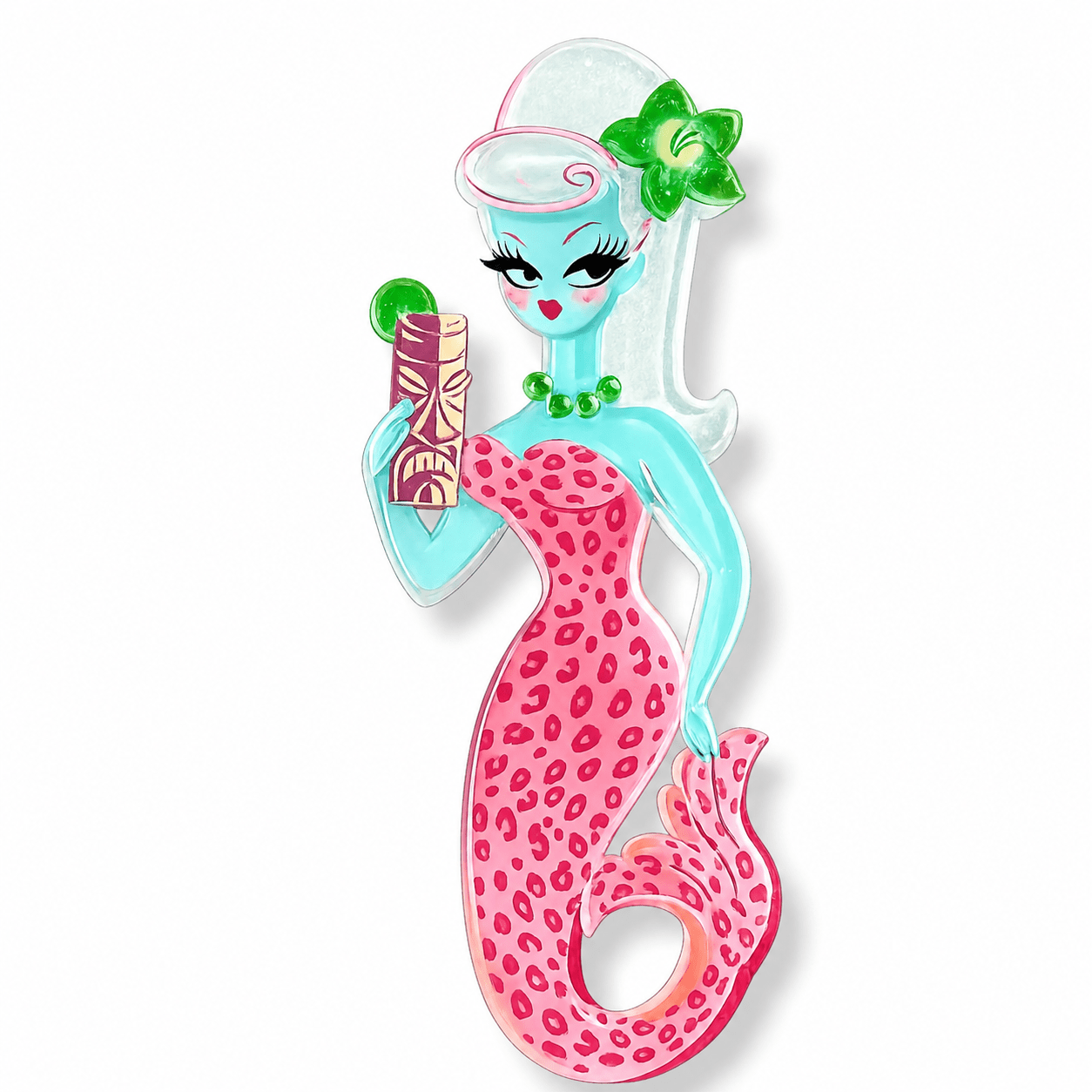 Mai Tai Mermaid Brooch by Miss Fluff x Lipstick & Chrome PRE-ORDER