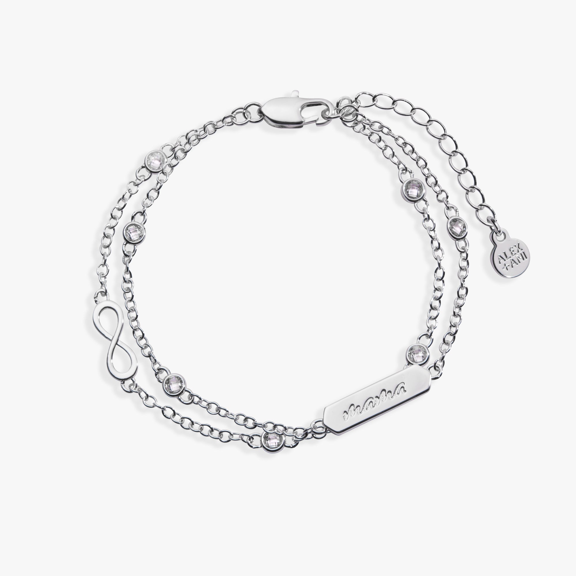 Mama Infinity Chain Double Strand Bracelet by ALEX AND ANI at Shirley Shoppe