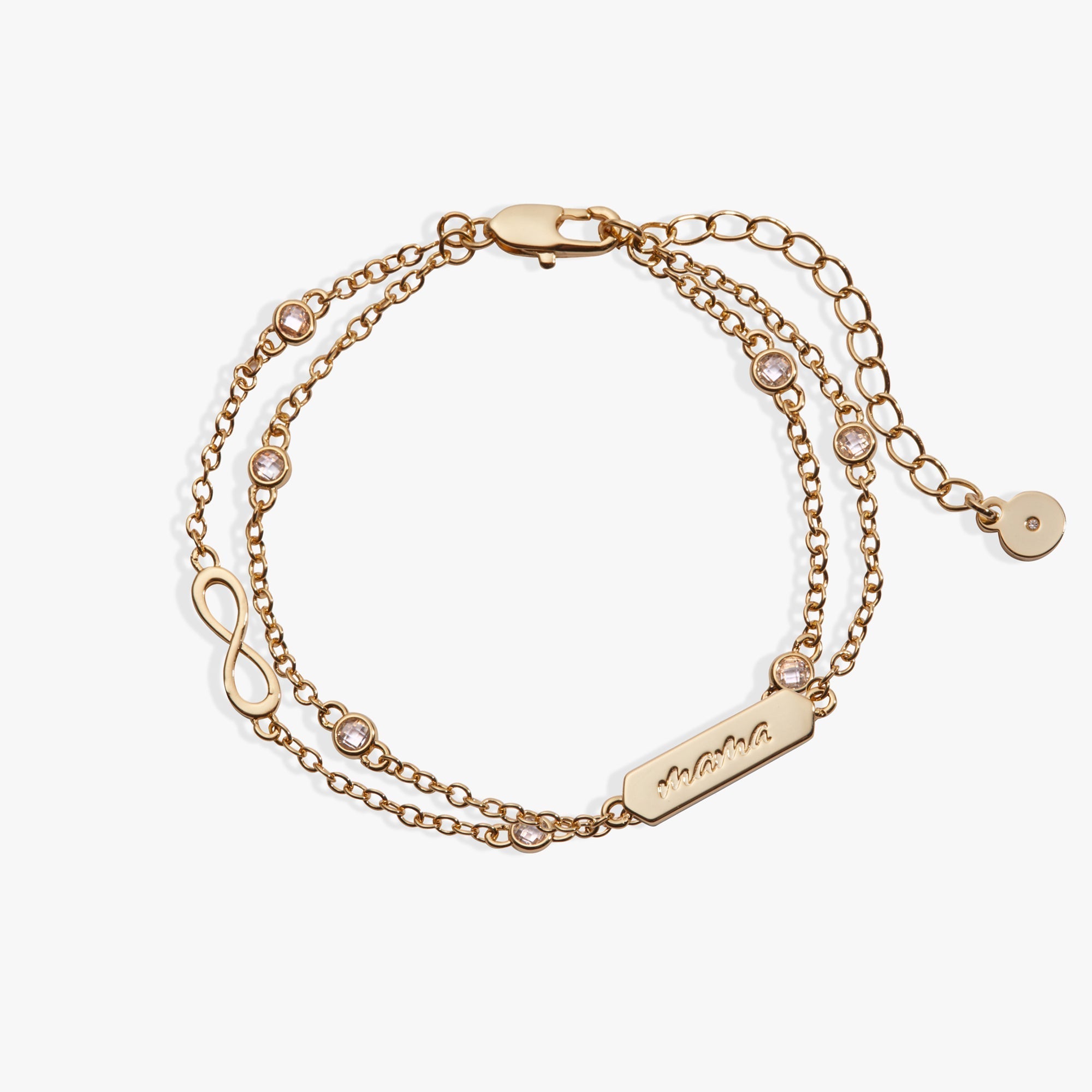 Mama Infinity Chain Double Strand Bracelet by ALEX AND ANI at Shirley Shoppe