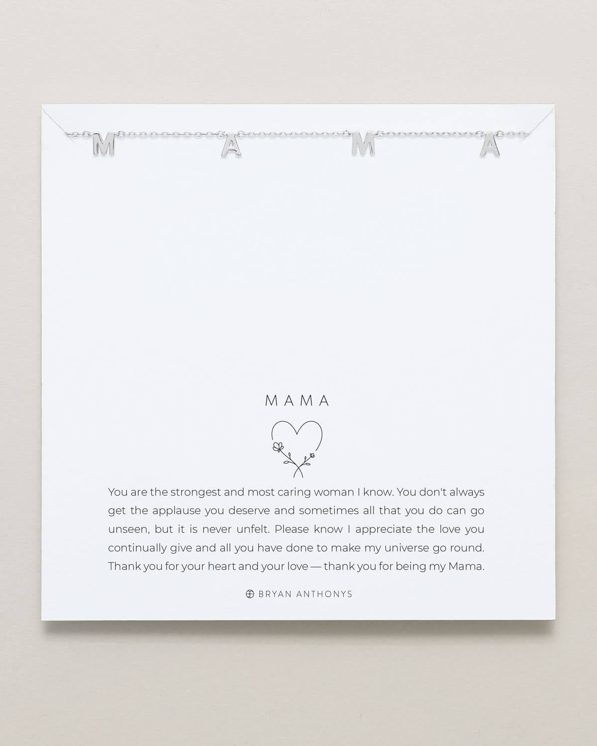 Mama Necklace by Bryan Anthonys at Shirley Shoppe