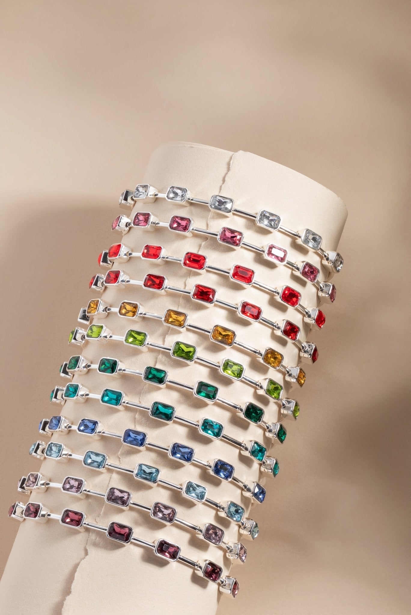 March Birthstone Emerald Cut Bangle by ALEX AND ANI at Shirley Shoppe