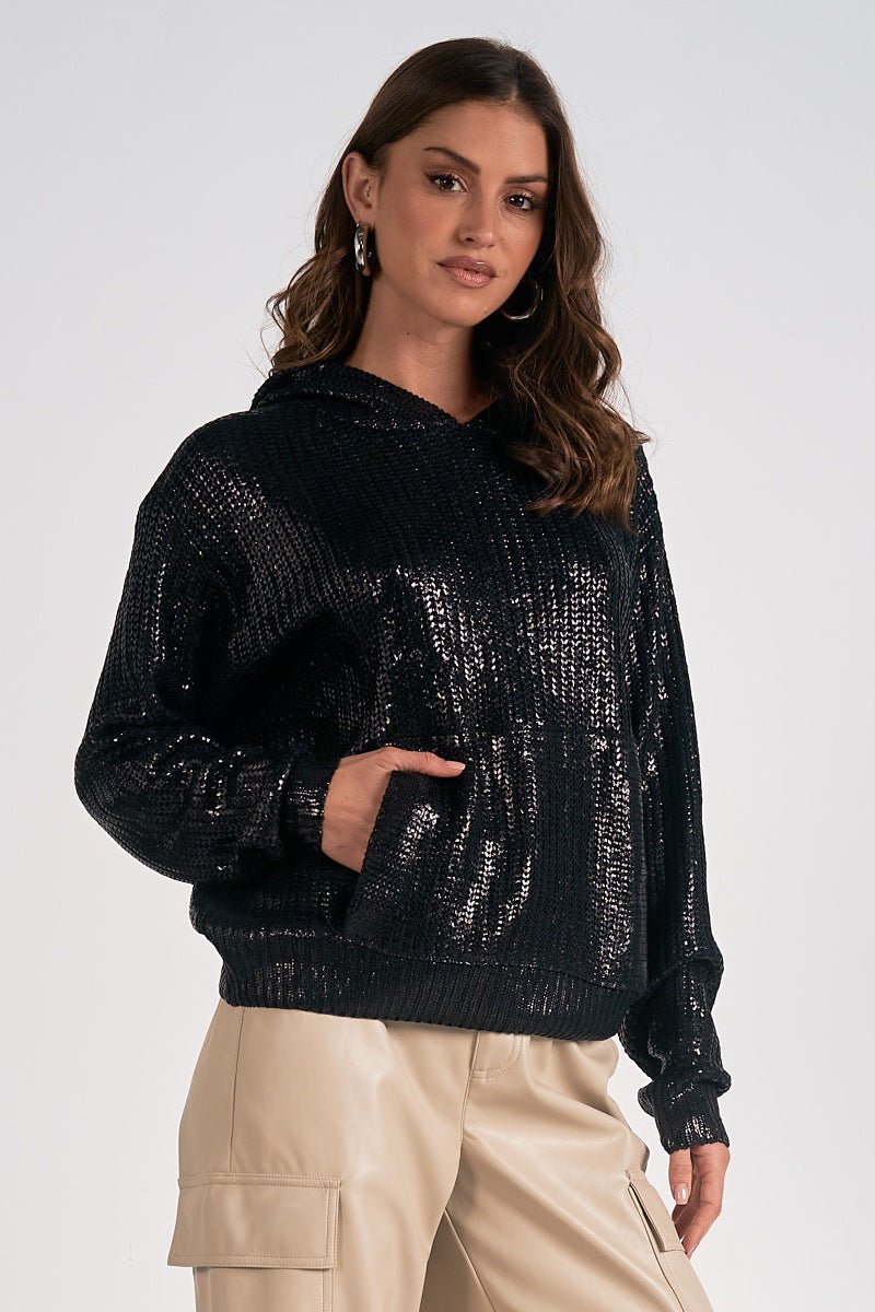 Margot Hoodie Black by Shop Elan at Shirley Shoppe