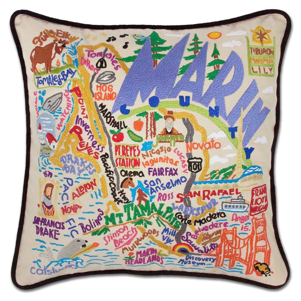 Marin County Hand - Embroidered by Quirks! at Shirley Shoppe