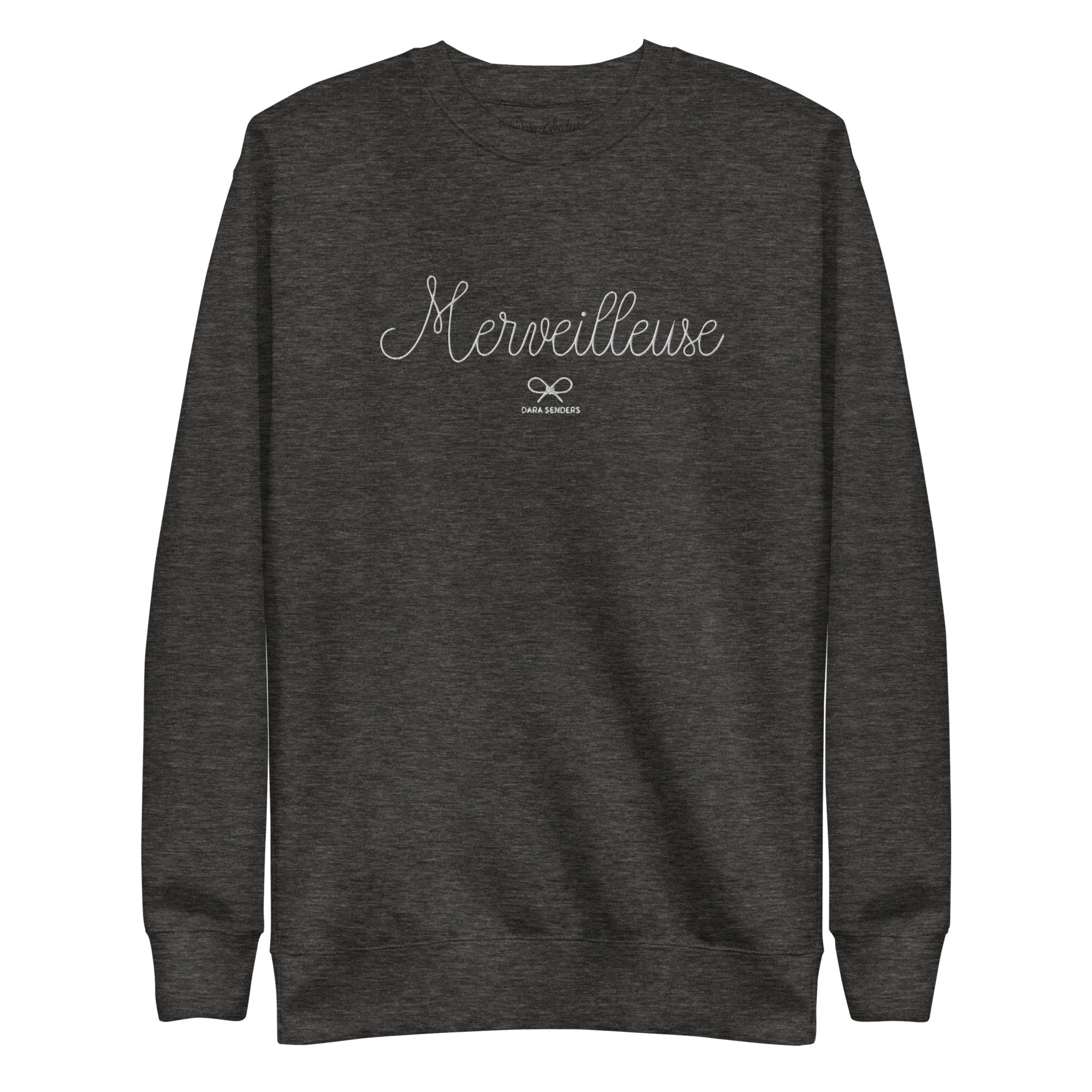 MARVELOUS SWEATSHIRT - EMBROIDERED PULLOVER by DARA SENDERS at Shirley Shoppe