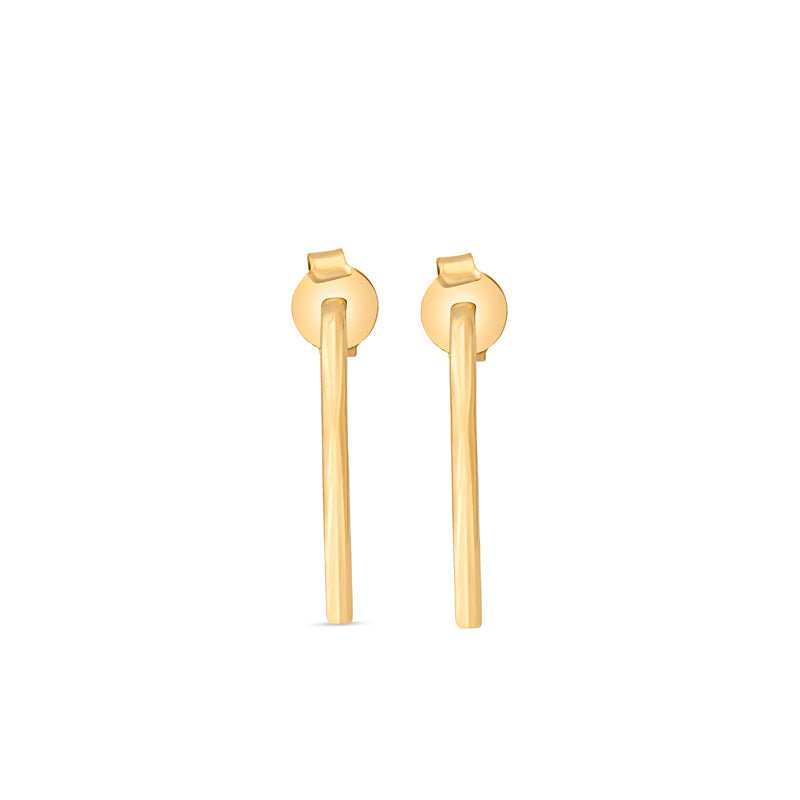 Megan 14K Gold Hoop Earrings by Christina Greene at Shirley Shoppe