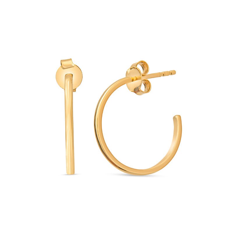 Megan 14K Gold Hoop Earrings by Christina Greene at Shirley Shoppe