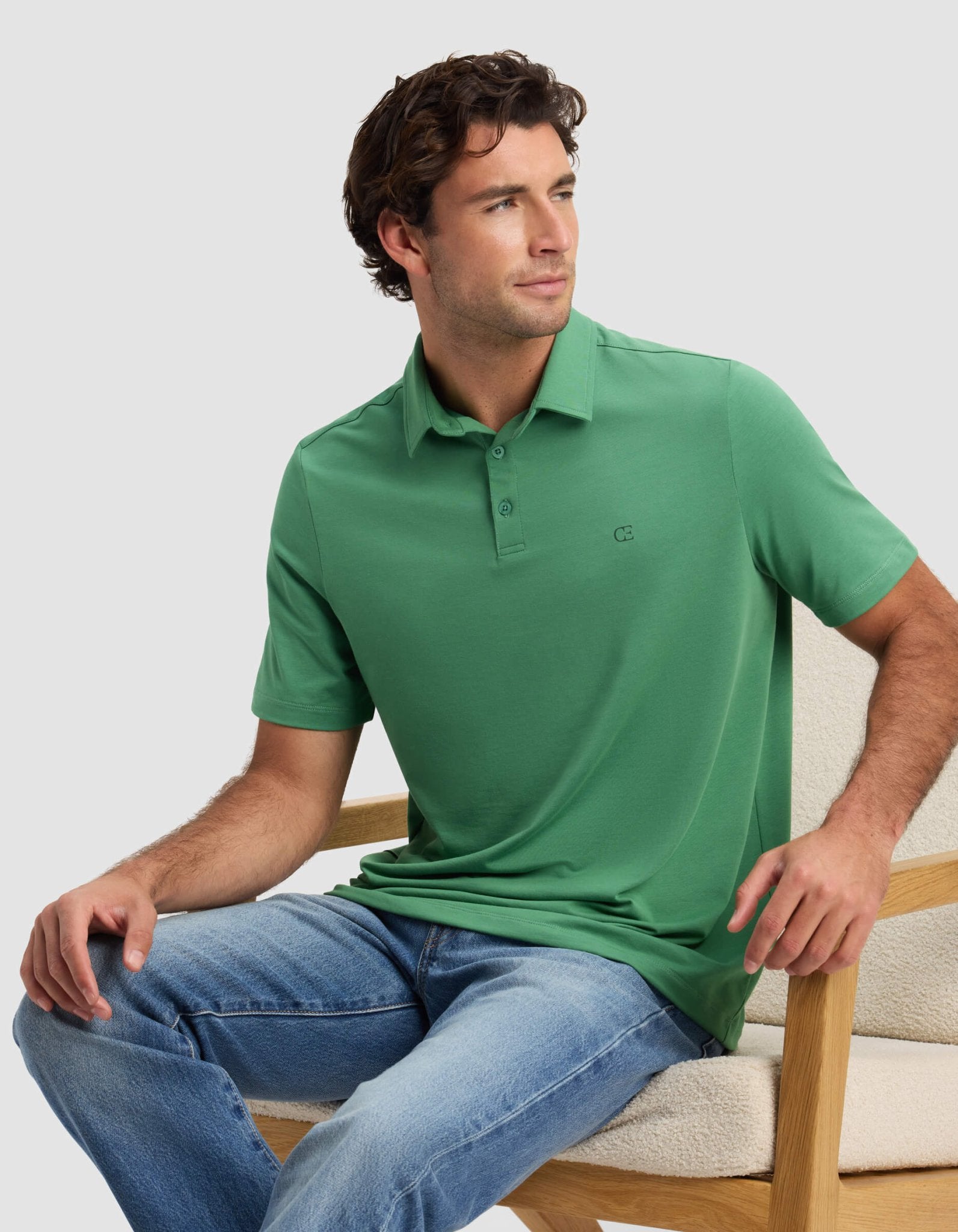 Men's Everyday Polo by Cozy Earth at Shirley Shoppe