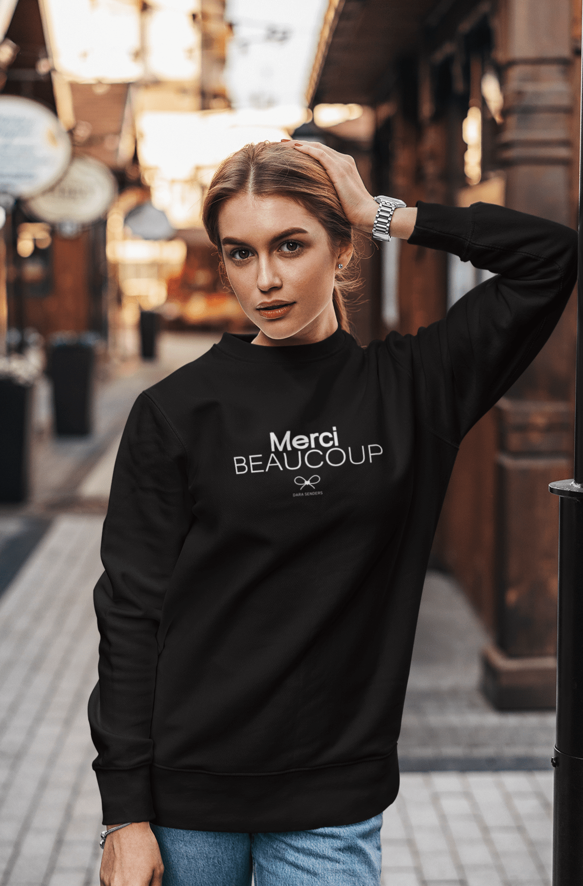 MERCI BEAUCOUP • EMBROIDERED PULLOVER by DARA SENDERS at Shirley Shoppe