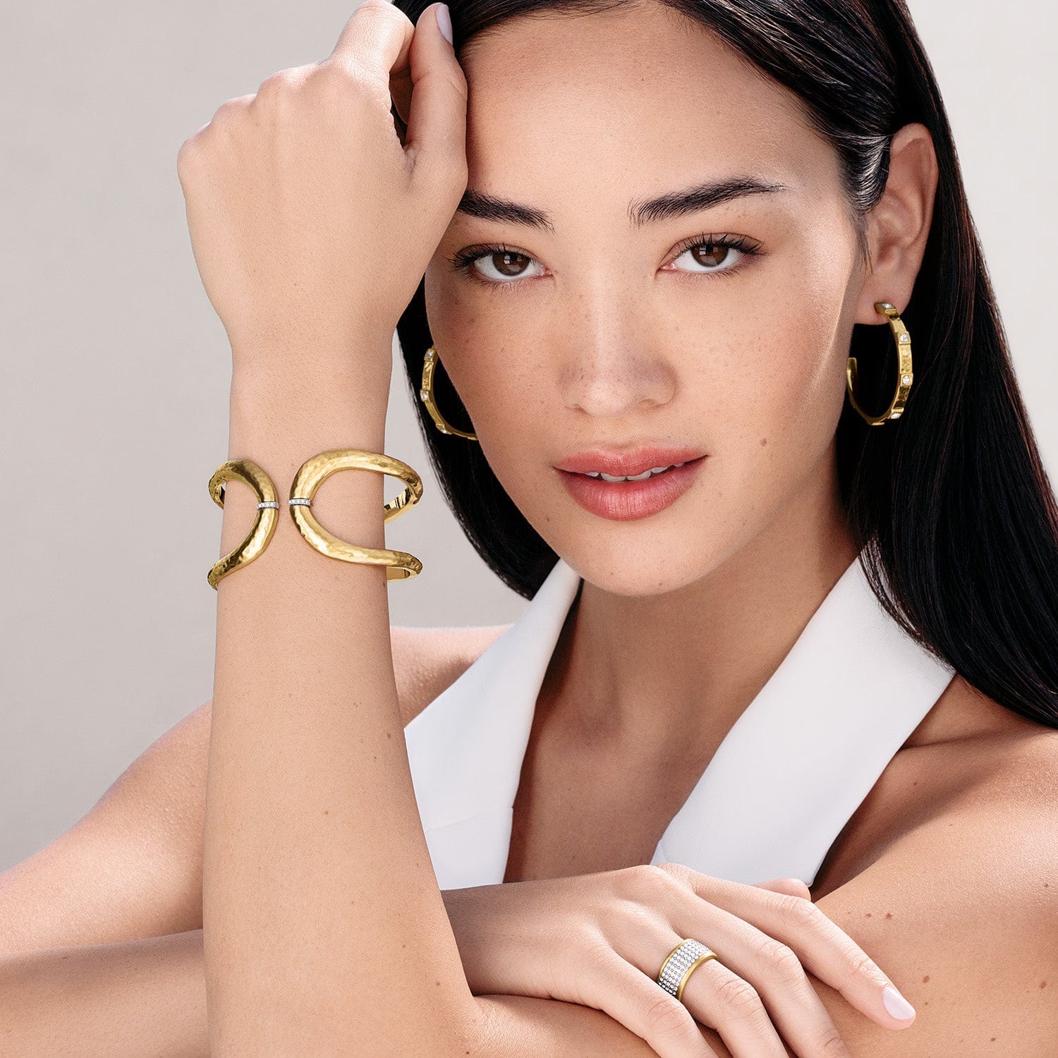 Meridian Geo Open Hinged Bangle
