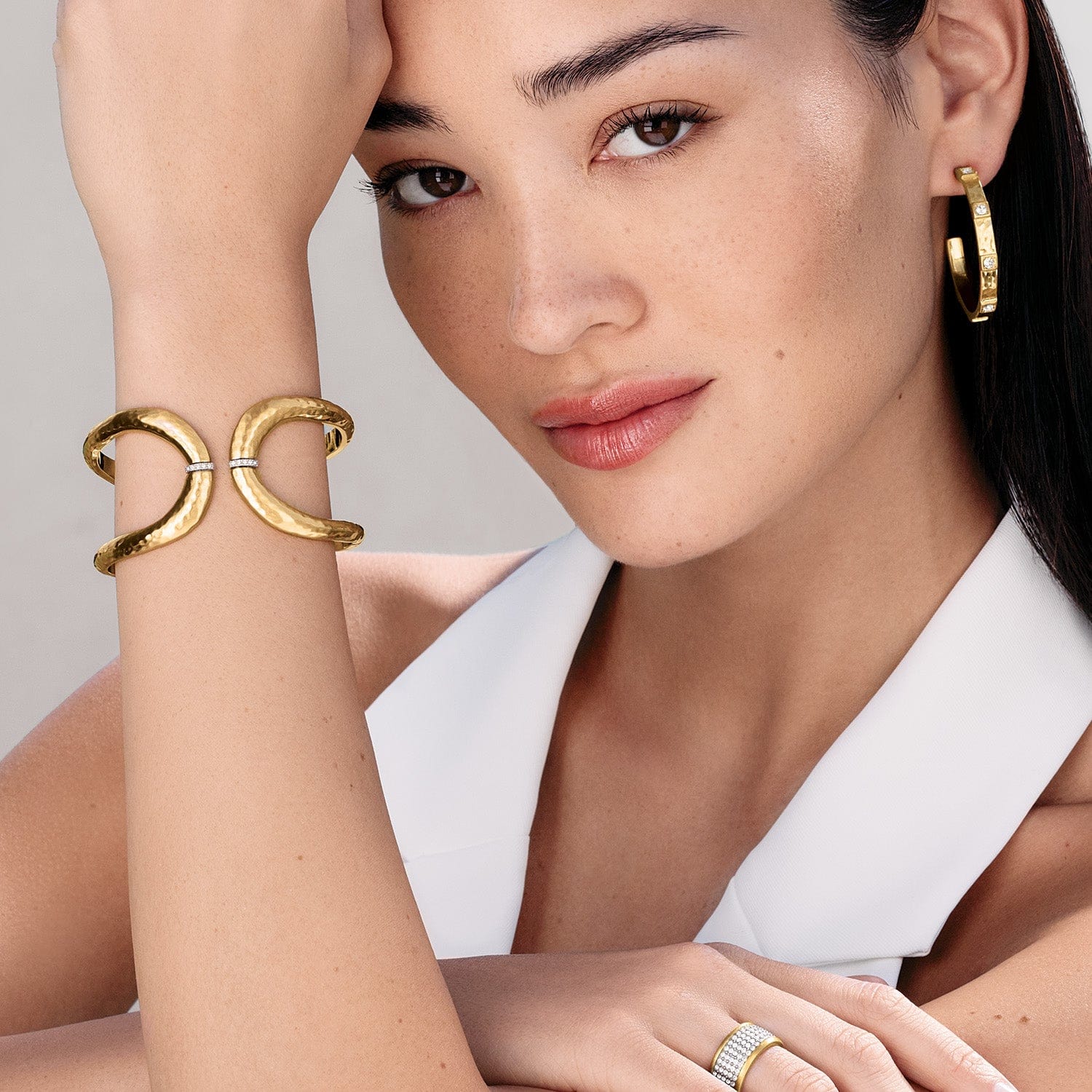 Meridian Geo Open Hinged Bangle