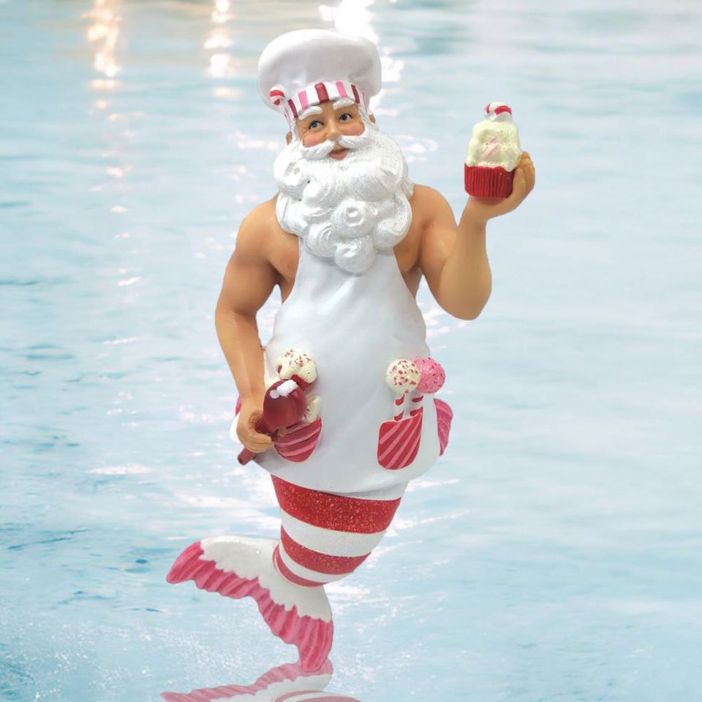 Merman Baking Santa by December Diamonds by Quirks! at Shirley Shoppe