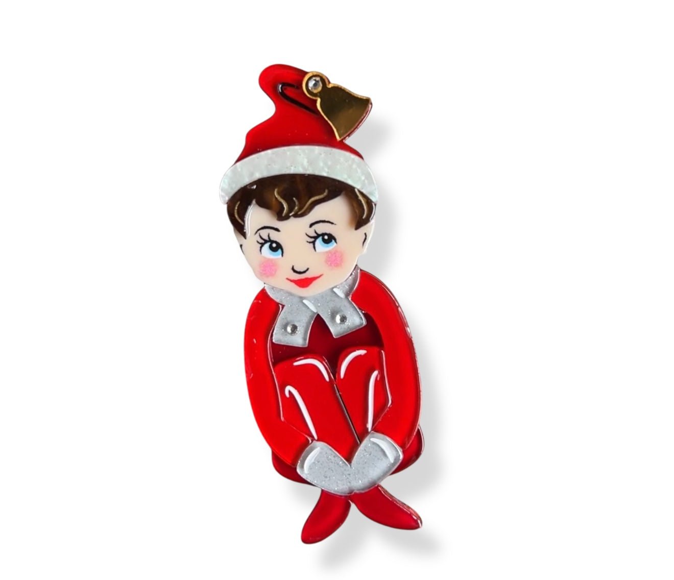 Merry Mischief Brooch by 50's Vintage Dame x Lipstick & Chrome by Quirks! at Shirley Shoppe