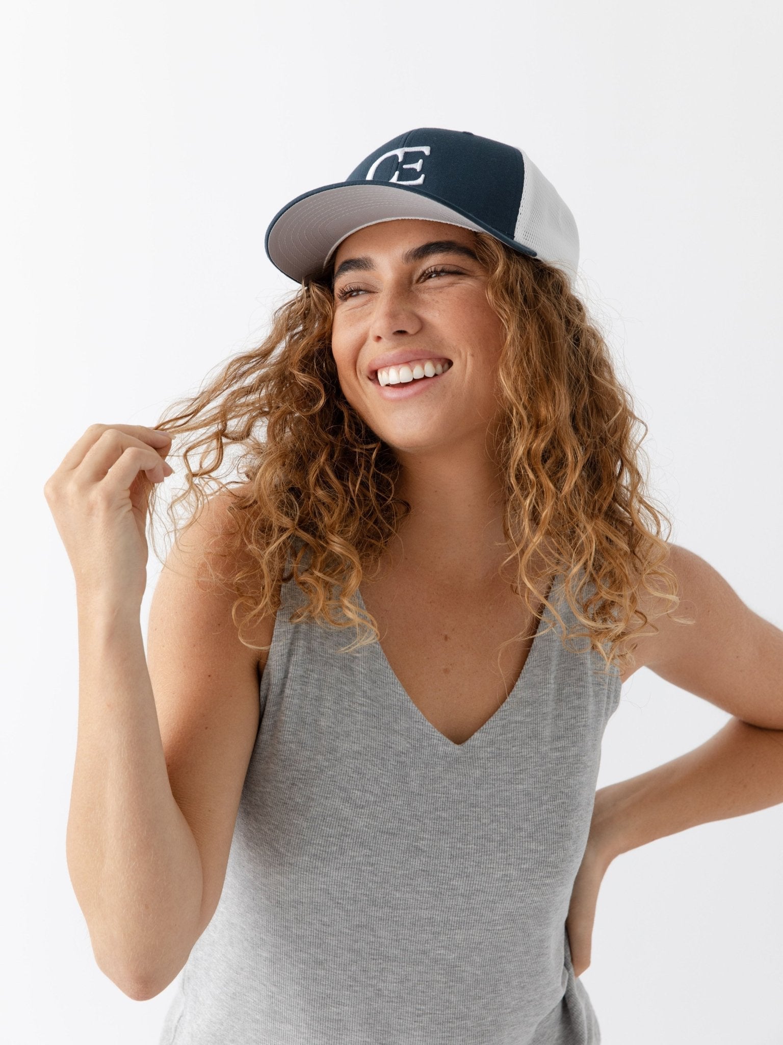 Mesh Trucker Hat by Cozy Earth at Shirley Shoppe